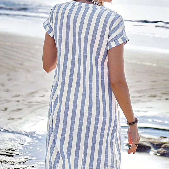 Maya™ | Striped Shirt Dress